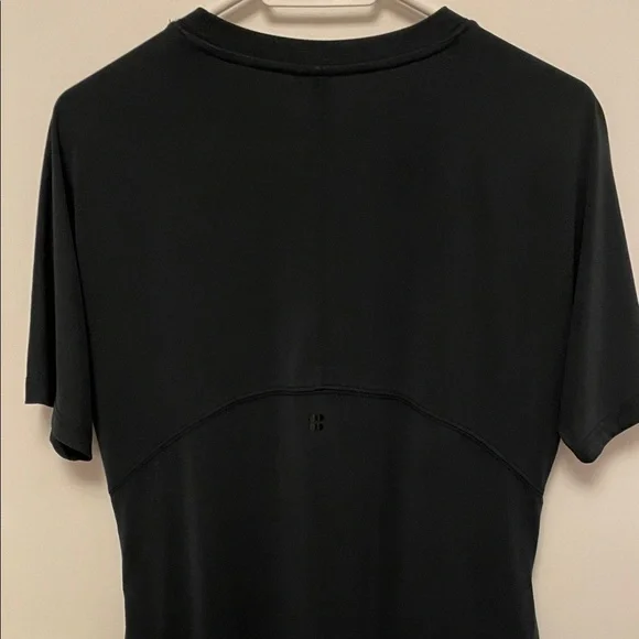 Sweaty Betty Rhea Charcoal Black Short Sleeve Midi Dress Size Small - Picture 9 of 12